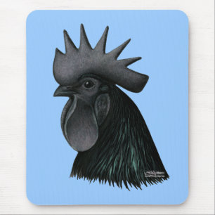 Mousepad Cabeça do galo de Ayam Cemani