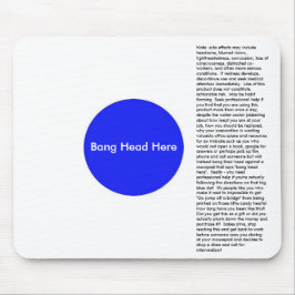 Mousepad Cabeça do golpe aqui