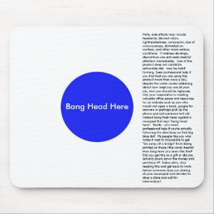 Mousepad Cabeça do golpe aqui