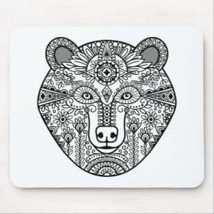 Mousepad Cabeça do urso do estilo
