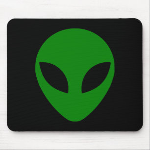 Mousepad Cabeça estrangeira verde