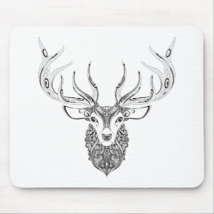 Mousepad Cabeça Horned inspirada dos cervos