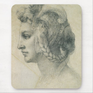 Mousepad Cabeça Ideal de uma Mulher de Michelangelo