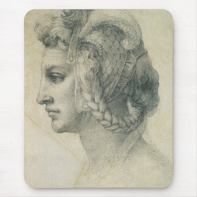 Mousepad Cabeça Ideal de uma Mulher de Michelangelo (Frente)