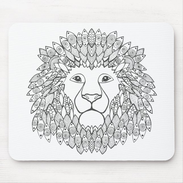 Mousepad Cabeça inspirada do leão (Frente)