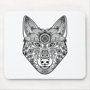 Mousepad Cabeça inspirada do lobo