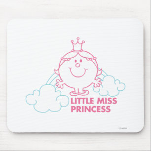 Mousepad Cabeça pequena da senhorita princesa nas nuvens