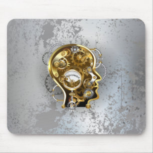 Mousepad Cabeça Steampunk com Manômetro