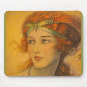 Mousepad Cabeça-vermelha maravilhosa de 1919