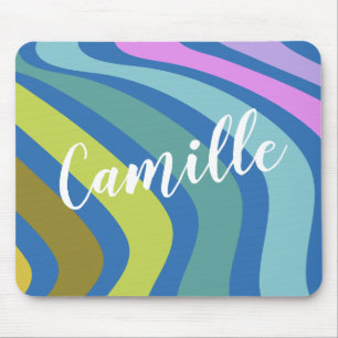 Mousepad Cabeças Abstrato Coloridas Personalizadas