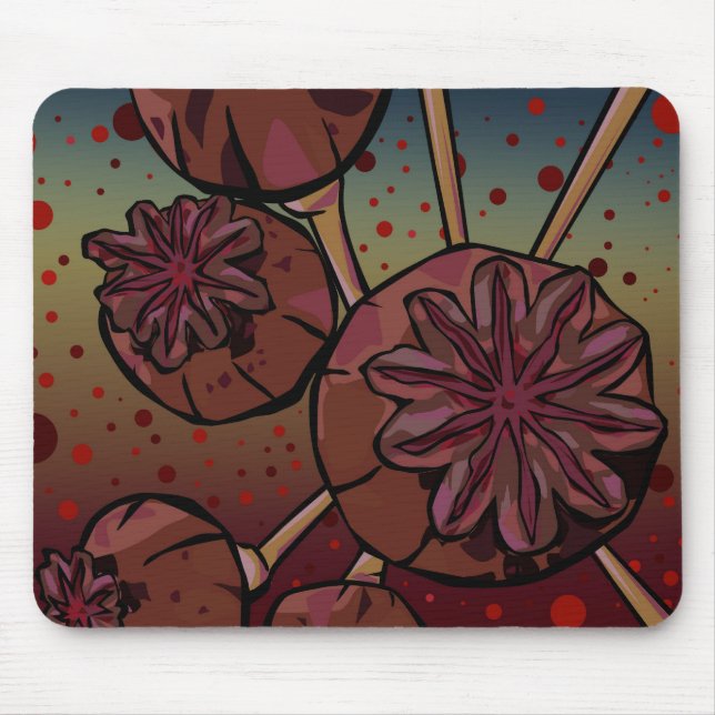 Mousepad Cabeças da papoila (Frente)