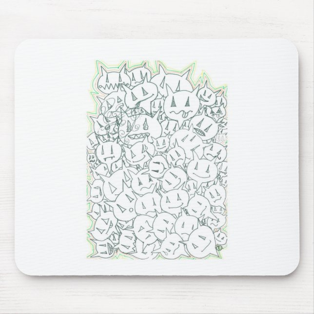 Mousepad Cabeças Percentuais (Frente)