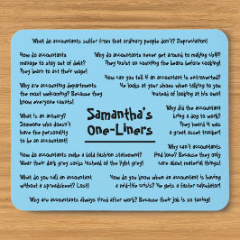 Mousepad Cabeçote de Contabilidade Funny do Humor Piada