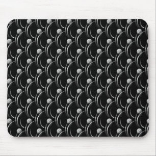 Mousepad Cabeçote de espiral preto e Rico