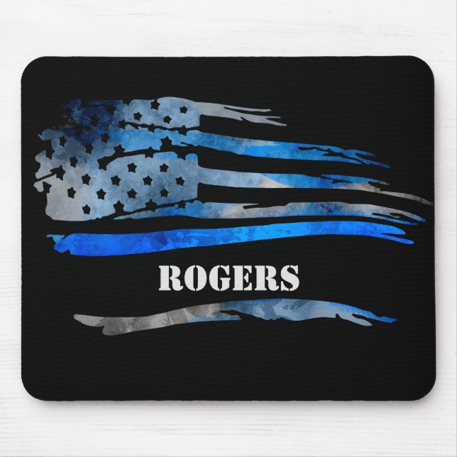 Mousepad Cabeçote de Sinalizador Cinza Azul (Frente)