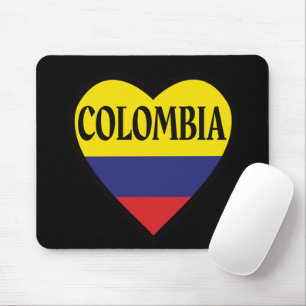 Mousepad Cabeçote do Coração do Sinalizador Colômbia