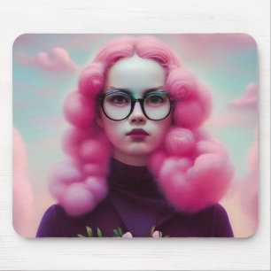 Mousepad Cabelo Rosa Sério