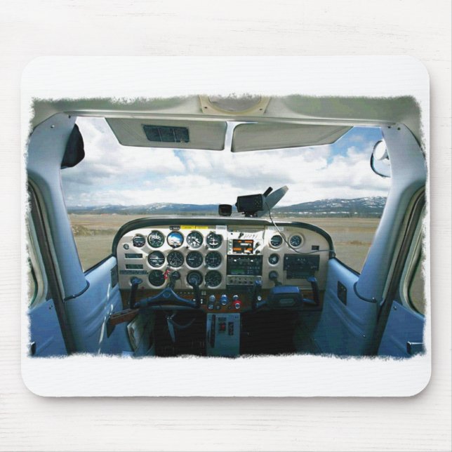 Mousepad Cabina do piloto do avião (Frente)