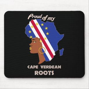 Mousepad Cabo-Verdiano Raiz da História Negra Mês das Mulhe