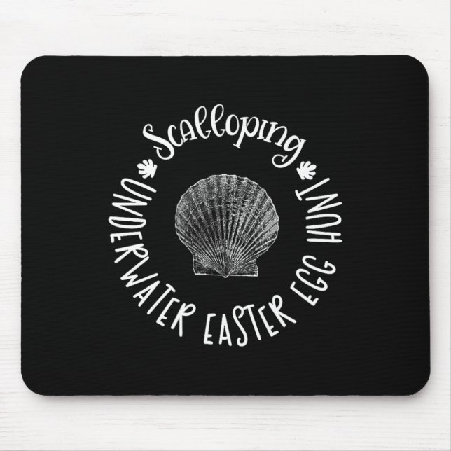 Mousepad Caça à Ostra Submarina Ovo de Páscoa Presente de C (Frente)