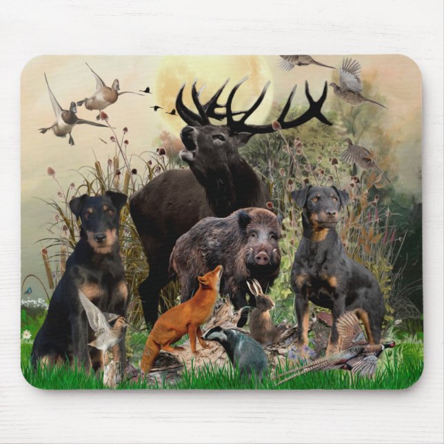 Mousepad Caça alemã Terrier (Jagdterrier) (Frente)