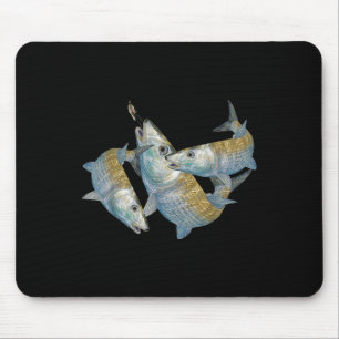Mousepad Caça ao Bonefish Um Salto Água Fly Fishing &amp; D