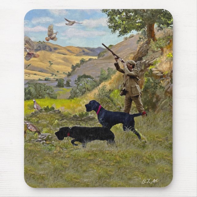 Mousepad Caça ao Chukar Partridge (Frente)
