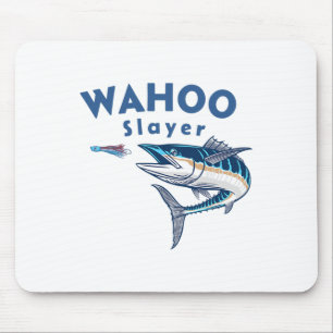 Mousepad Caça ao Wahoo Pesca de Água Salgada Wahoo