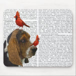 Mousepad Caça-Basset e Aves<br><div class="desc">Pets</div>