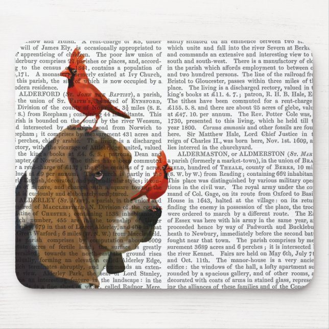 Mousepad Caça-Basset e Aves (Frente)