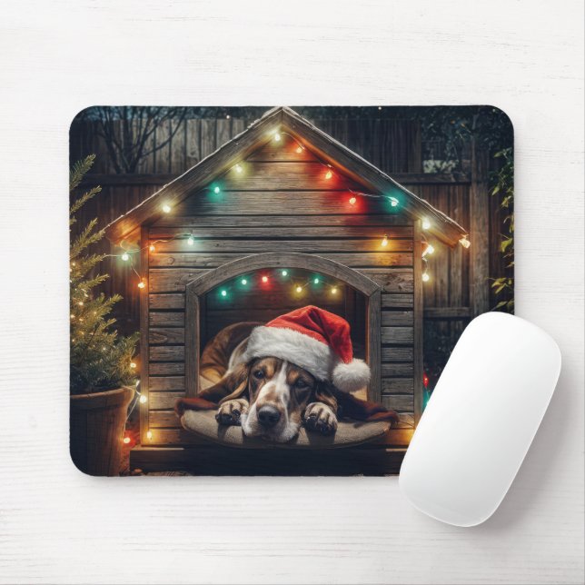 Mousepad Caça De Natal Em Doghouse (Com mouse)
