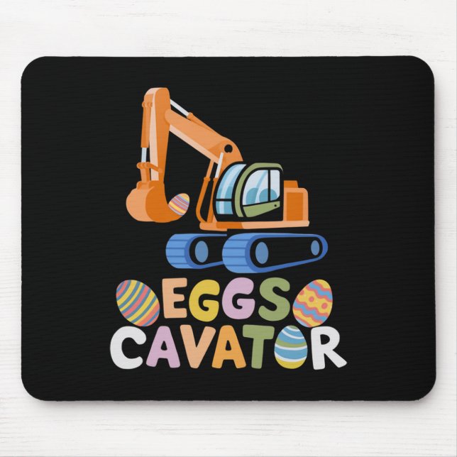 Mousepad Caça De Ovos De Páscoa Engraçada Com Caminhões E C (Frente)