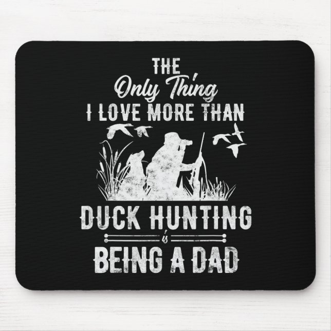 Mousepad Caça De Pato Engraçado Com Presente De Cachorro De (Frente)
