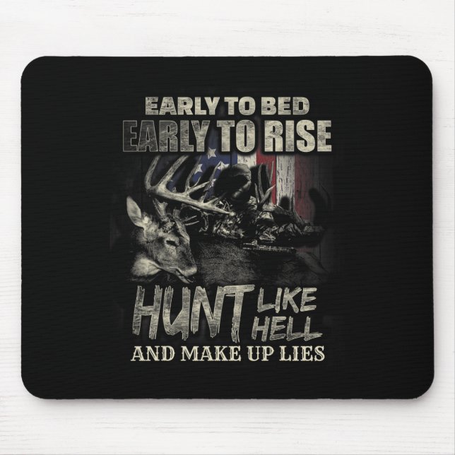 Mousepad Caça Engraçada A Caçadores De Veados E Caça Lo (Frente)
