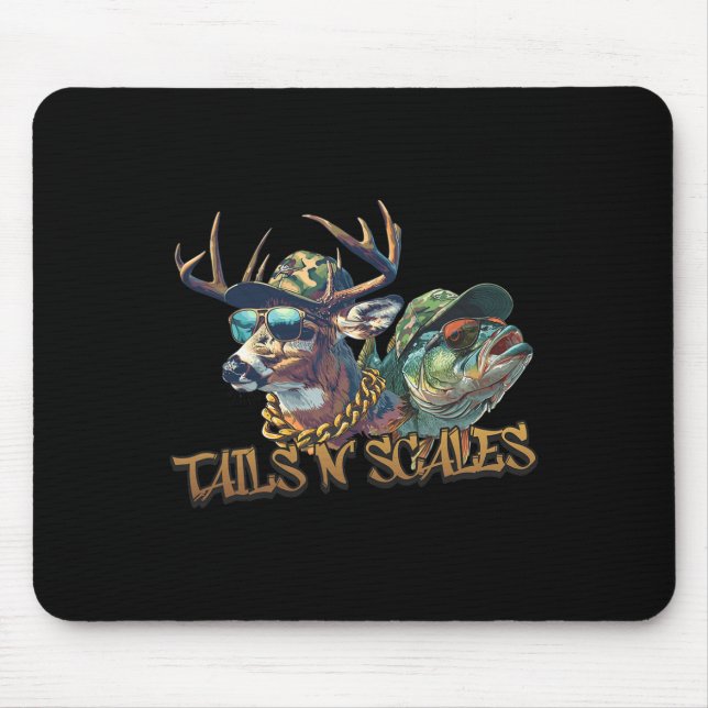 Mousepad Caça Engraçada Dia do Pai Amor Fishi (Frente)