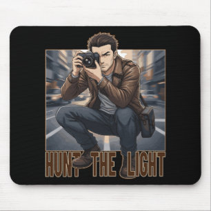 Mousepad Caça Luz Fotógrafo Vintage Profissional