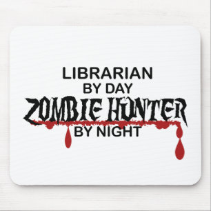 Mousepad Caçador do zombi do bibliotecário