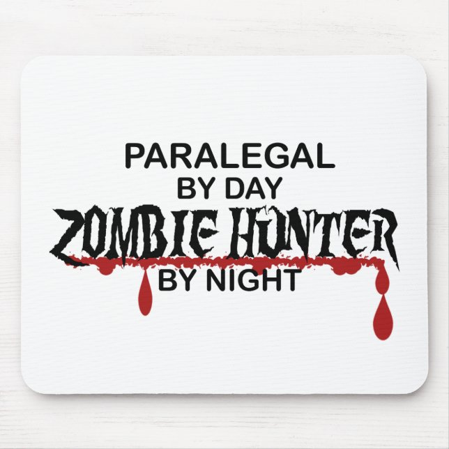 Mousepad Caçador do zombi do Paralegal (Frente)