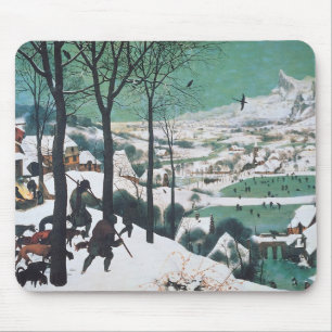 Mousepad Caçadores na neve por Bruegel