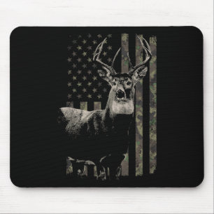 Mousepad Caçando o veado da bandeira da Camo American