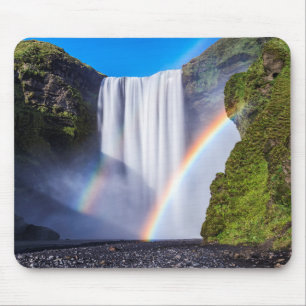 Mousepad Cachoeira e arco-íris