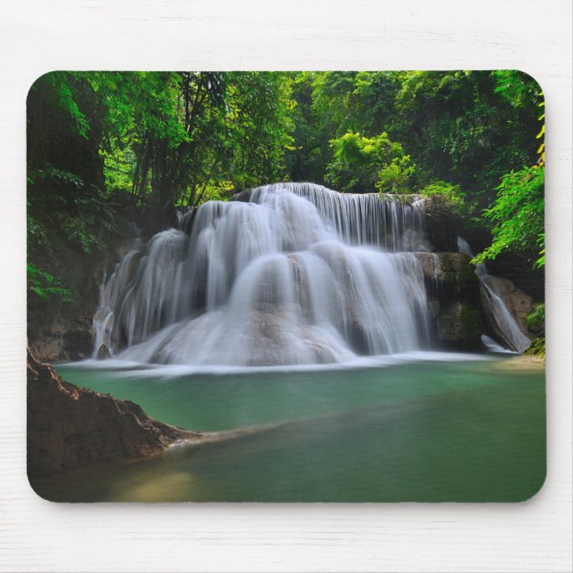 Mousepad Cachoeira | Kanchanaburi de Erawan, Tailândia (Frente)