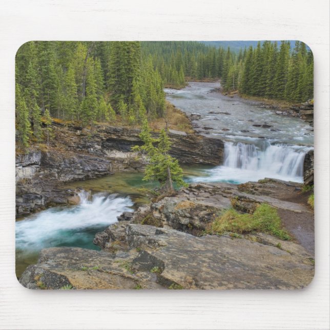 Mousepad Cachoeira nas montanhas rochosas canadenses (Frente)