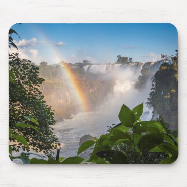 Mousepad Cachoeiras de Iguazú com arco-íris, Argentina (Frente)