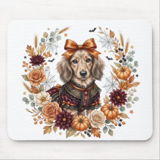 MOUSEPAD CACHORRINHO DA RAÇA DACHSHUND DE PELO COMPRIDO COM