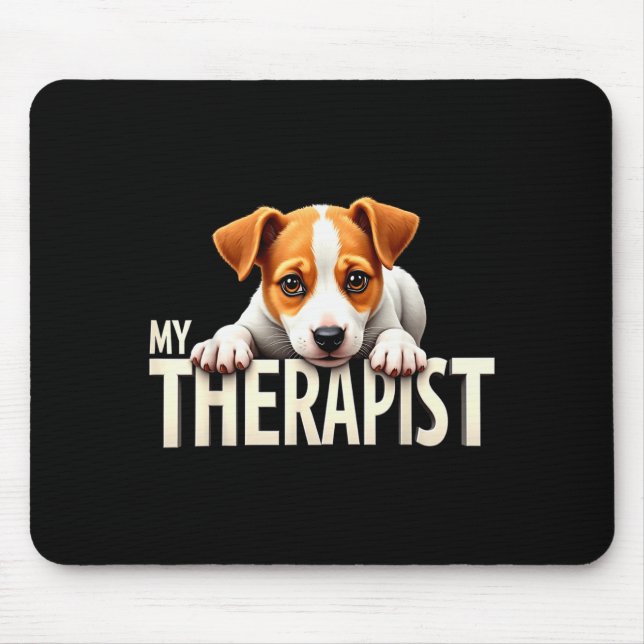 Mousepad Cachorrinho Jrt Engraçado Meu Therast Jack Russell (Frente)