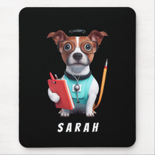 Mousepad Cachorro A Trabalhar Como Enfermeira, Cachorro A V