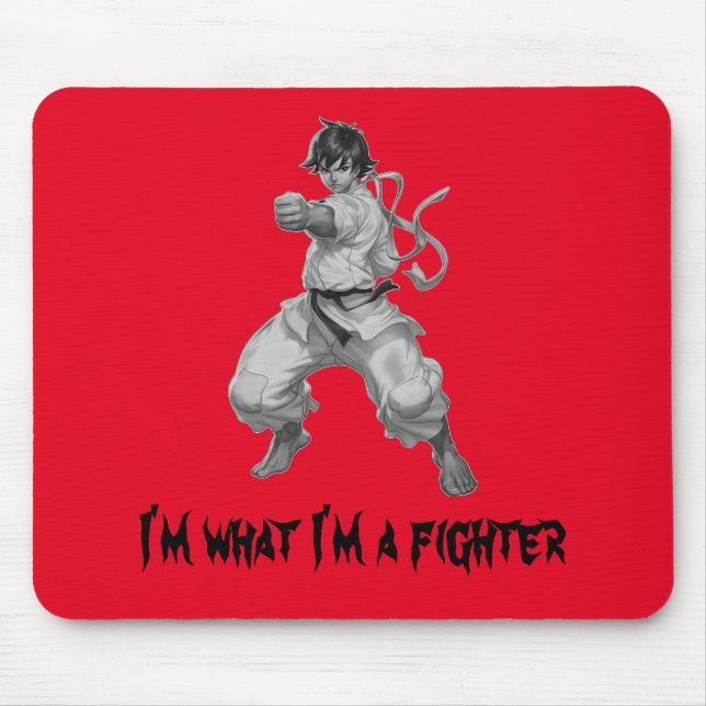 Mousepad Cachorro branco preto (Frente)