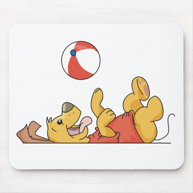 Mousepad Cachorro Brincando Com Bola (Frente)