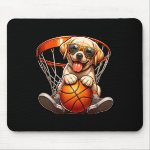 Mousepad Cachorro Brincando Fantasia de Esqueleto Amantes d